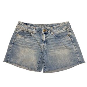 American Eagle Outfitters Light Wash Denim Cutoff Shorts
